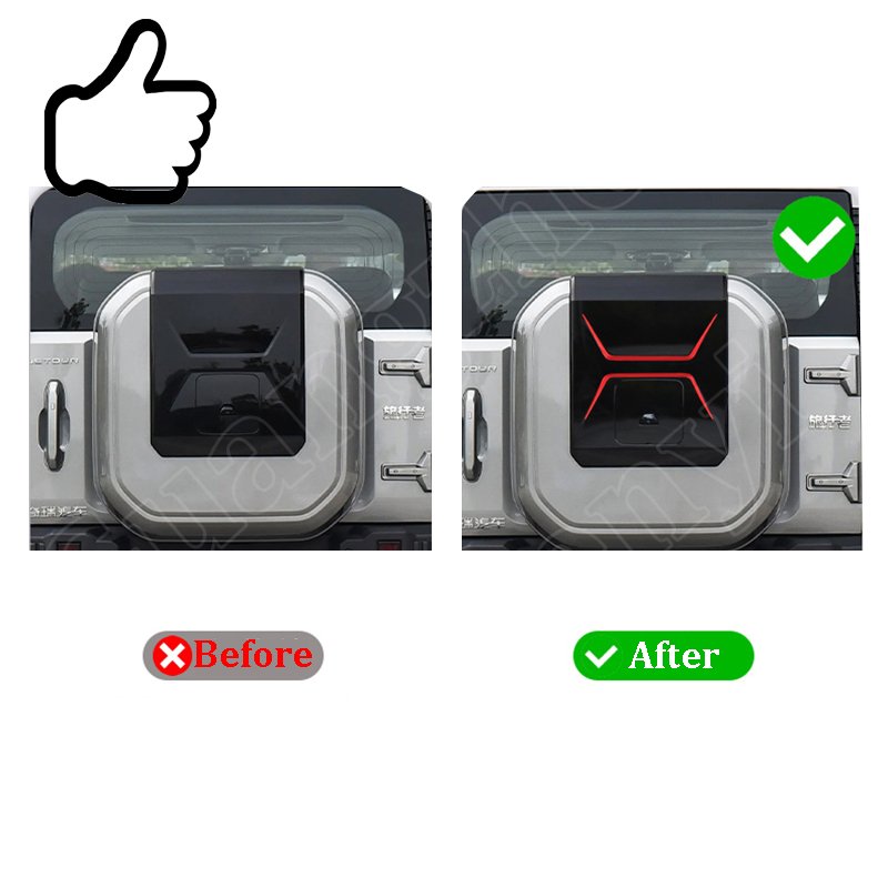 Car Accessories Colorful Spare Tire Waterproof Warning Reflective Strips Sticker for Chery Jetour Traveller T2 2023-2025