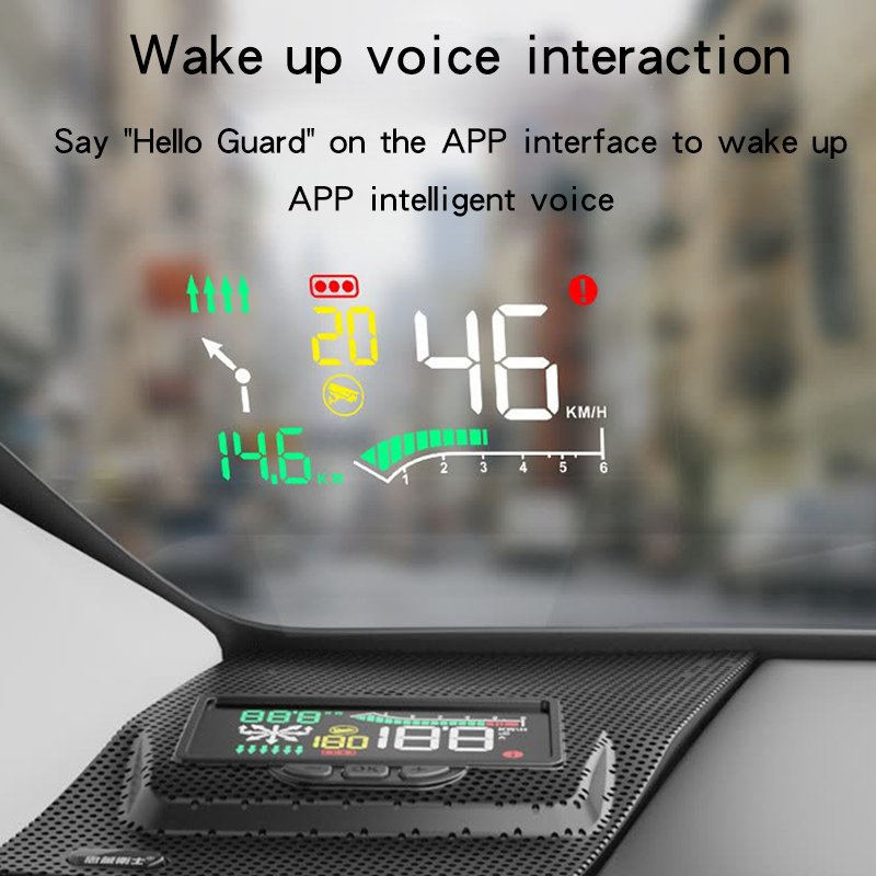Car Smart HUD Head up Display Projector Windshield Driving Screen Full Function for Toyota Sienna 2022