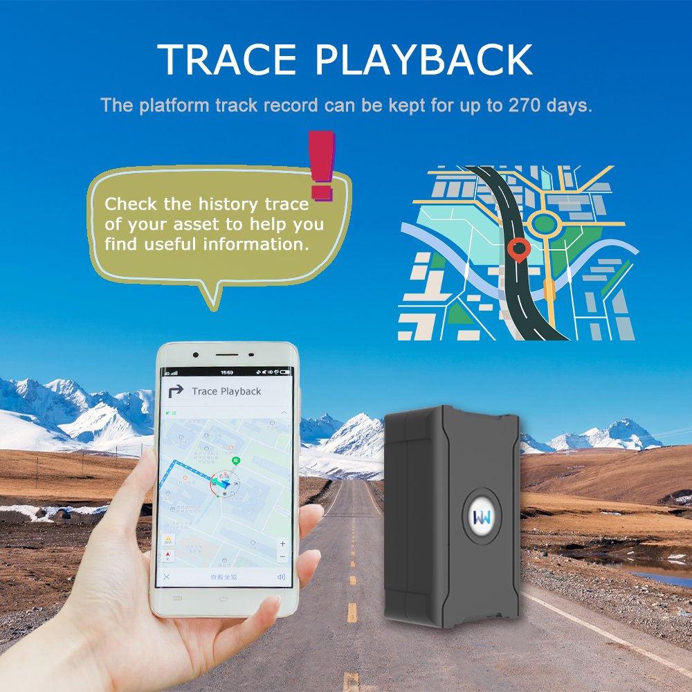 Strong Magnet Wireless Small GPS Tracking Device With Battery Android System Management Software Removable Alarm Gps tracker