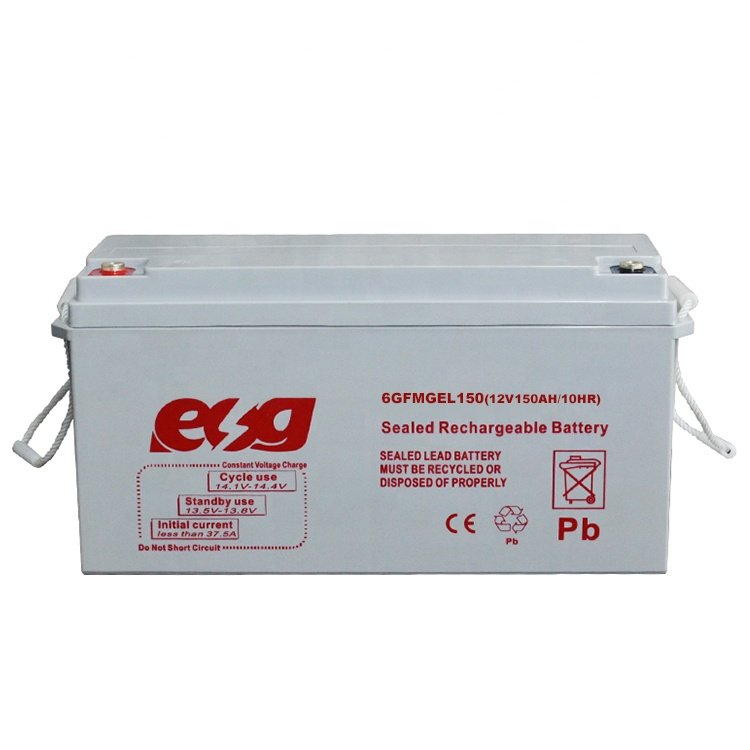 ESG High Capacity 12V 200AH Gel Solar Battery 180AH Sealed Electric Power Systems AGM Technology UPS and Lighting Application