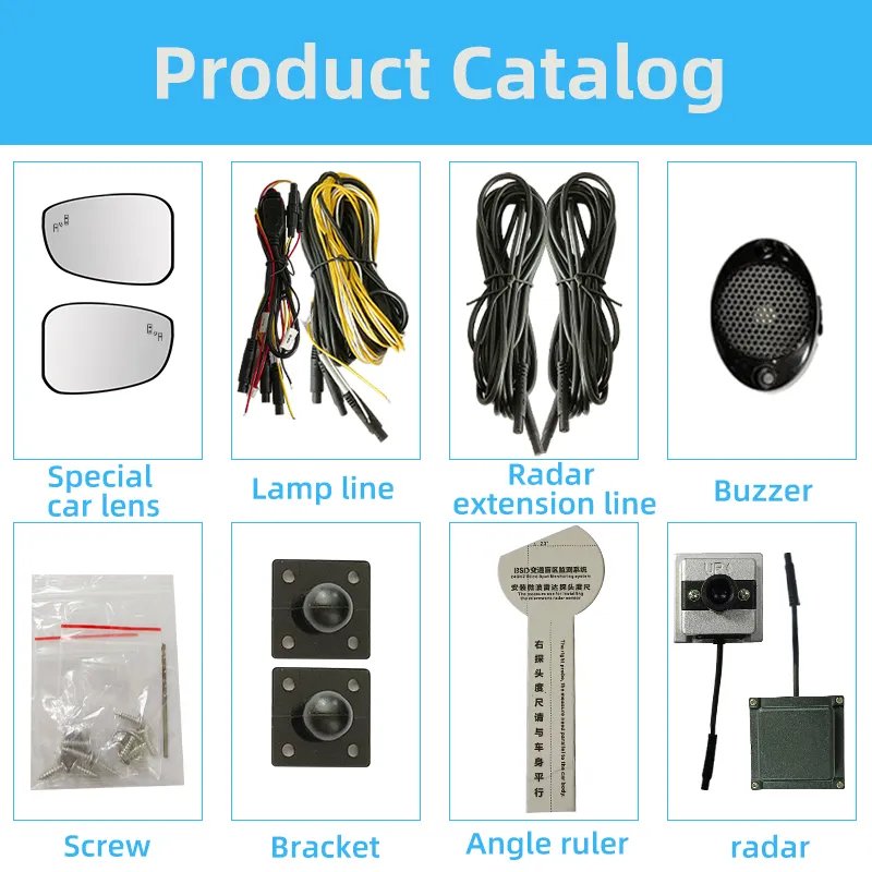 For Honda Car Accord Crv civic Hrv pilot Bsd Blind Spot Mirror 24GHz Bsm Blind Spot Detection System Parallel Wire Auxiliary