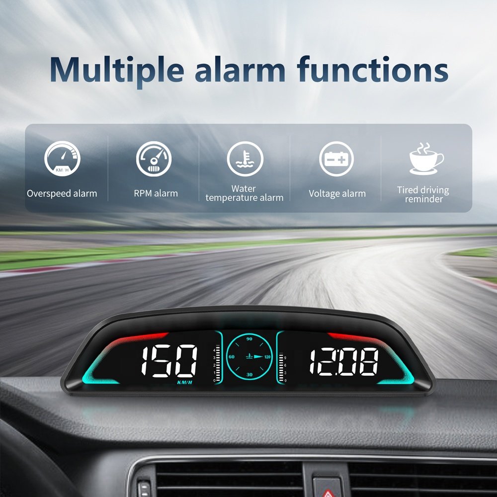 WiiYii 2025 New Diagnostic Tool Universal Head up Display Digital OBD2 Speedometer Water Temp B3 Car HUD