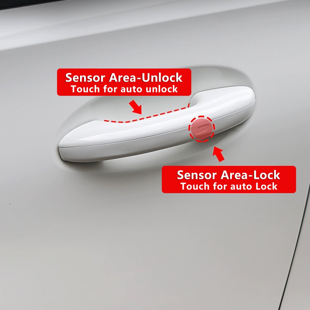 For 2023-2024 C W206 GLC X254 PKE Keyless Go Comfort Access System 2 Handle No Need Programmer Use Original Key Color Code 992
