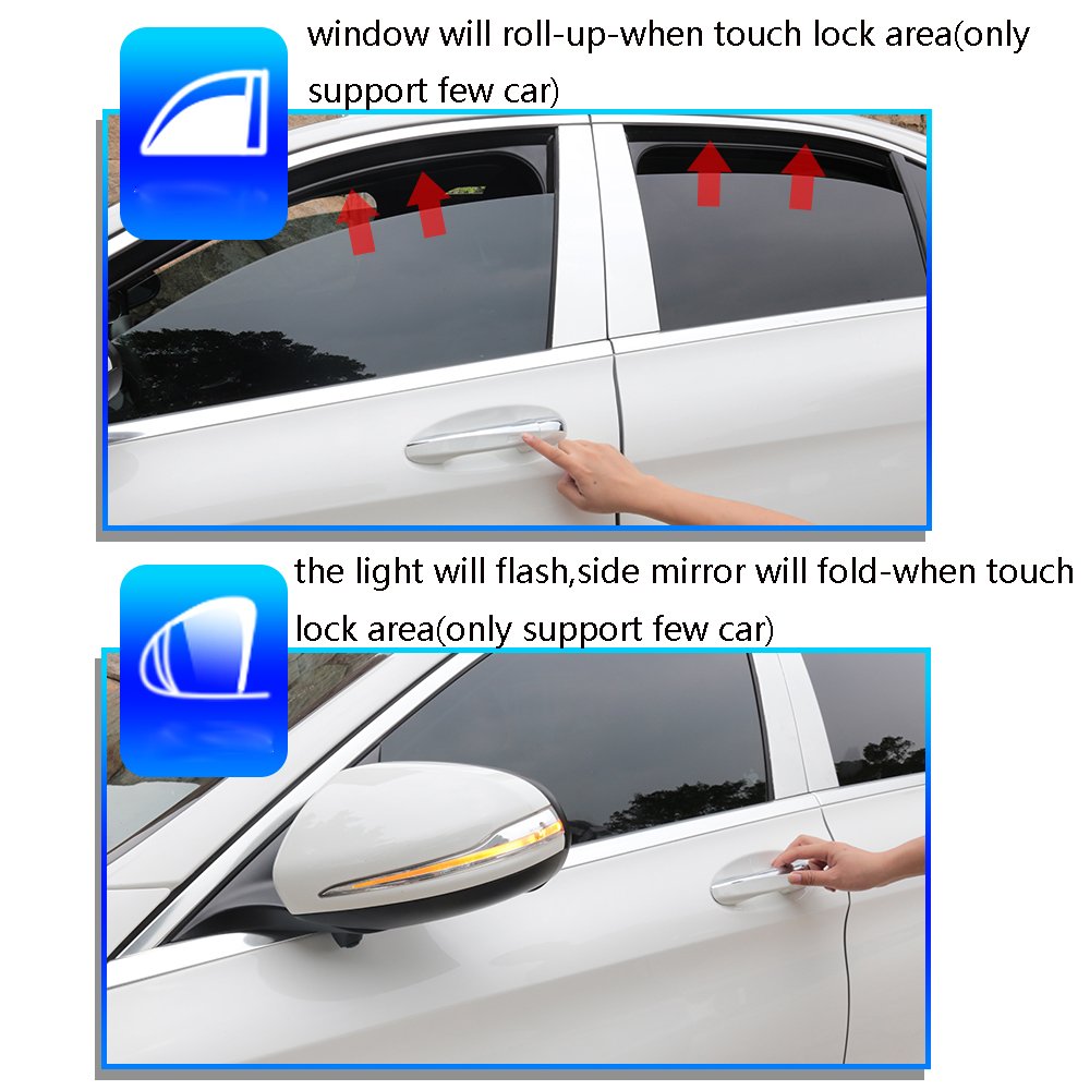 For 2023-2024 C W206 GLC X254 PKE Keyless Go Comfort Access System 2 Handle No Need Programmer Use Original Key Color Code 992