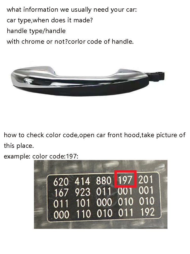 For 2023-2024 C W206 GLC X254 PKE Keyless Go Comfort Access System 2 Handle No Need Programmer Use Original Key Color Code 992