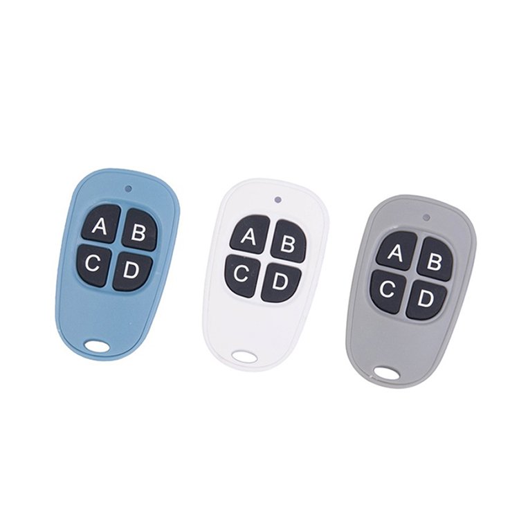 Mini 4 Button 433MHz Learning Code RF Wireless Remote Universal Remote Control for Garage/door/car