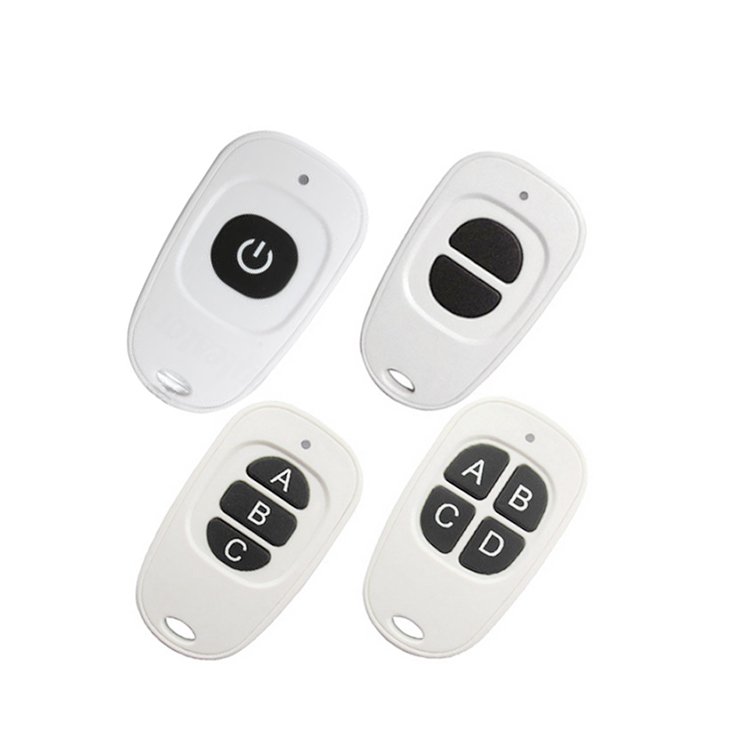 Mini 4 Button 433MHz Learning Code RF Wireless Remote Universal Remote Control for Garage/door/car