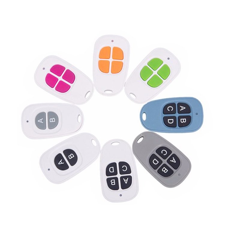 Mini 4 Button 433MHz Learning Code RF Wireless Remote Universal Remote Control for Garage/door/car