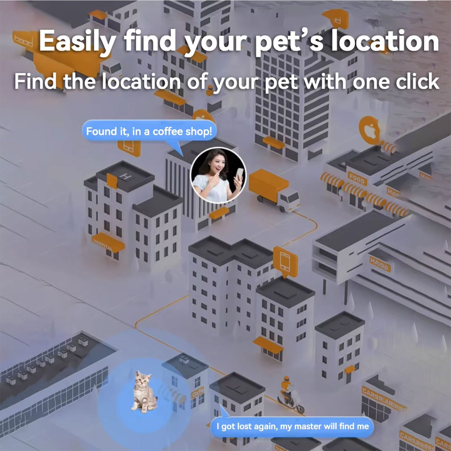 2024 New Remote Positioning Protect Pet Anti-lost Locator Car Locator Child Dog GPS Tracking Pet Tracker Location GPS