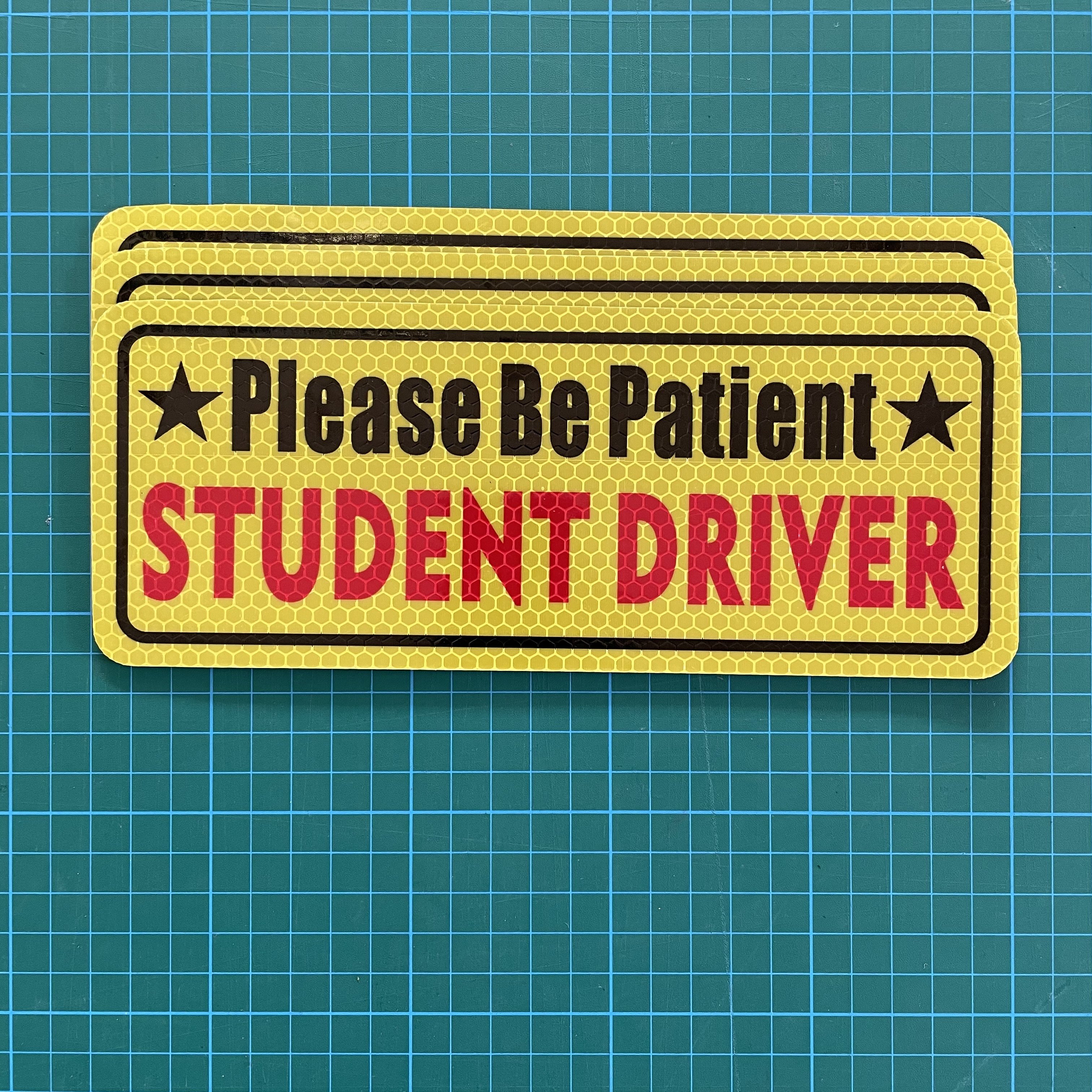 Student Driver Magnet Safety Sign Vehicle Bumper Magnet / Car Reflective Vehicle Sign Sticker Bumper for New Driver