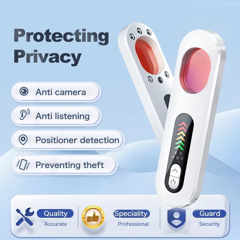 Level 5 Adjustable Sensitivity RF Signal Detector Anti-Eavesdropping Anti-Spy Car Alarm System Battery Power Candid Camera Radio