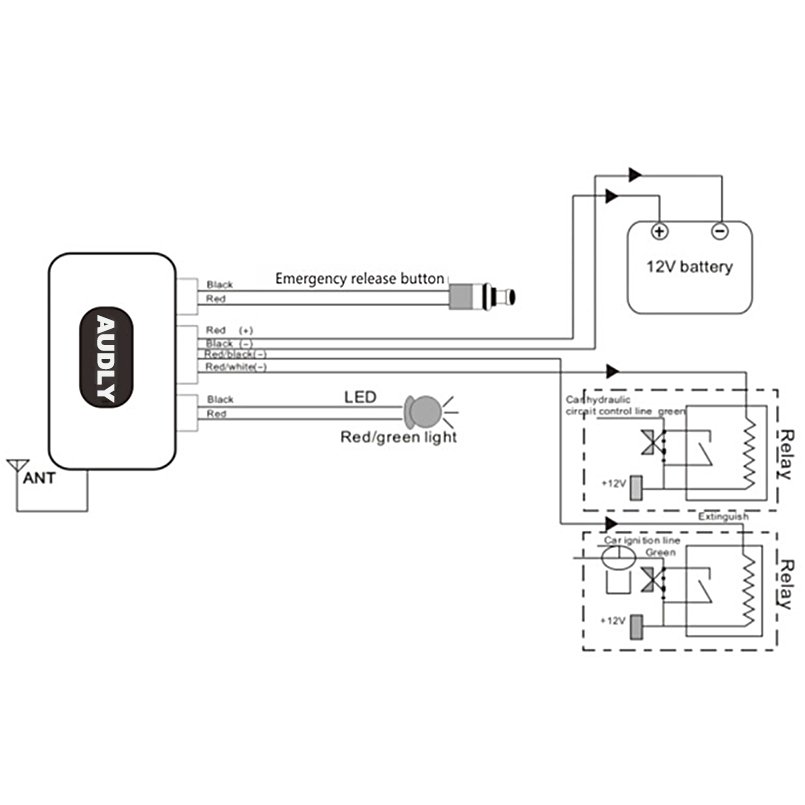 Good Quality 2.4ghz Rfid Wireless Relay Car Immobilizer Universal for All 12V Car