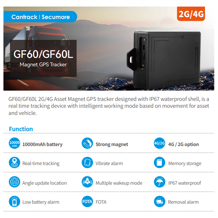 Solar 4G GPS Tracker Wireless Magnet GPS Tracker Vehicle Asset Protection Car Tracking Device