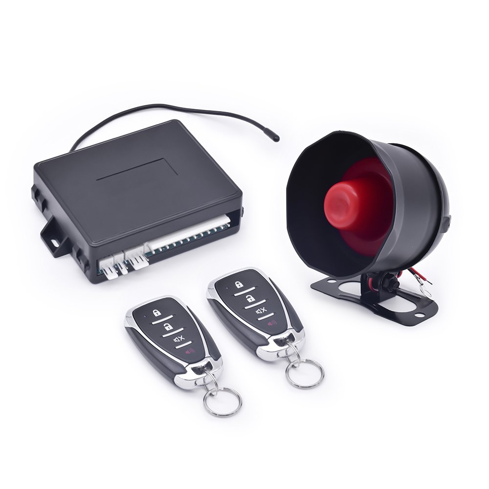12V Universal Car Alarm System Anti-Hijacking Central Locking System One Way Smart Keyless Entry Car Security System