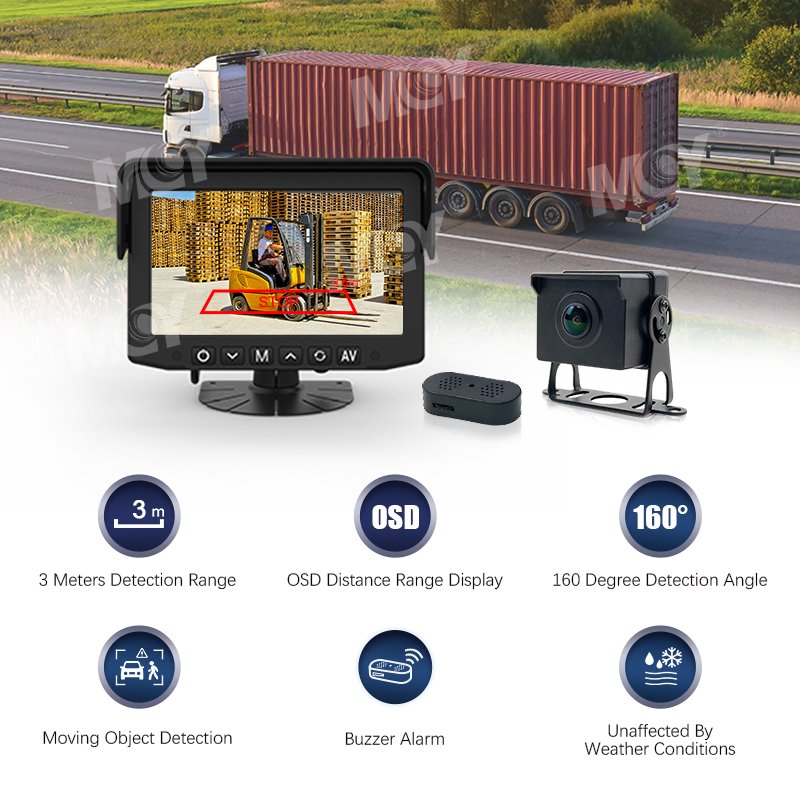 Mcy Reversing Radar Car Alarm Truck Backup Reverse Anti Collision Radar Sensor Vehicle Blind Spot Monitoring Car Reversing Aid