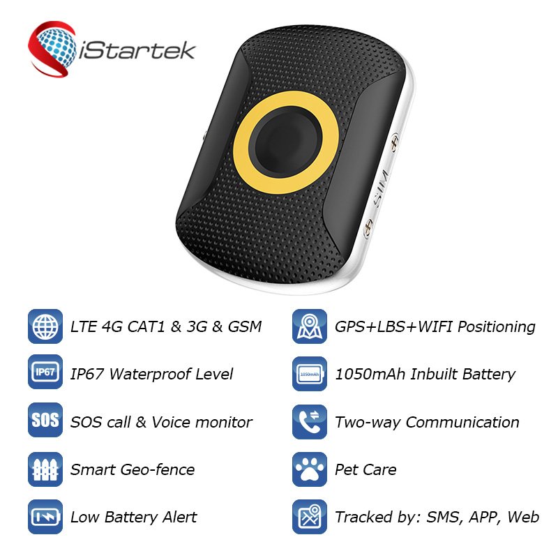 7 Days Standby Collar Real Time Waterproof Magnetic tracker for Pet Cat with Large Battery Capacity