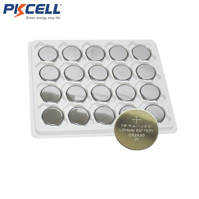5pcs/card CR2430 3V Lithium BR2430 ECR2430 CR 2430 DL2430 Button Coin Batteries 270mah Capacity for Watch Toy Car Security Alarm