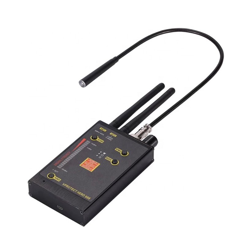 Portable handheld Hero 009 GPS Anti Alarm Hidden Camera Hunter Wireless scanner GSM RF Mobile Phone Signal Detector