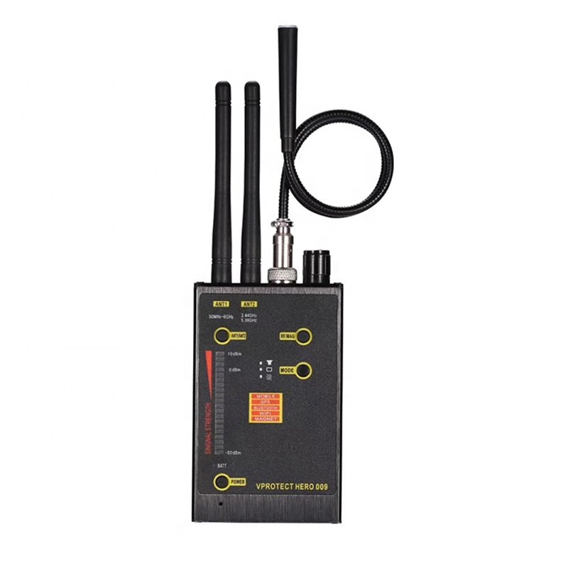 Portable handheld Hero 009 GPS Anti Alarm Hidden Camera Hunter Wireless scanner GSM RF Mobile Phone Signal Detector