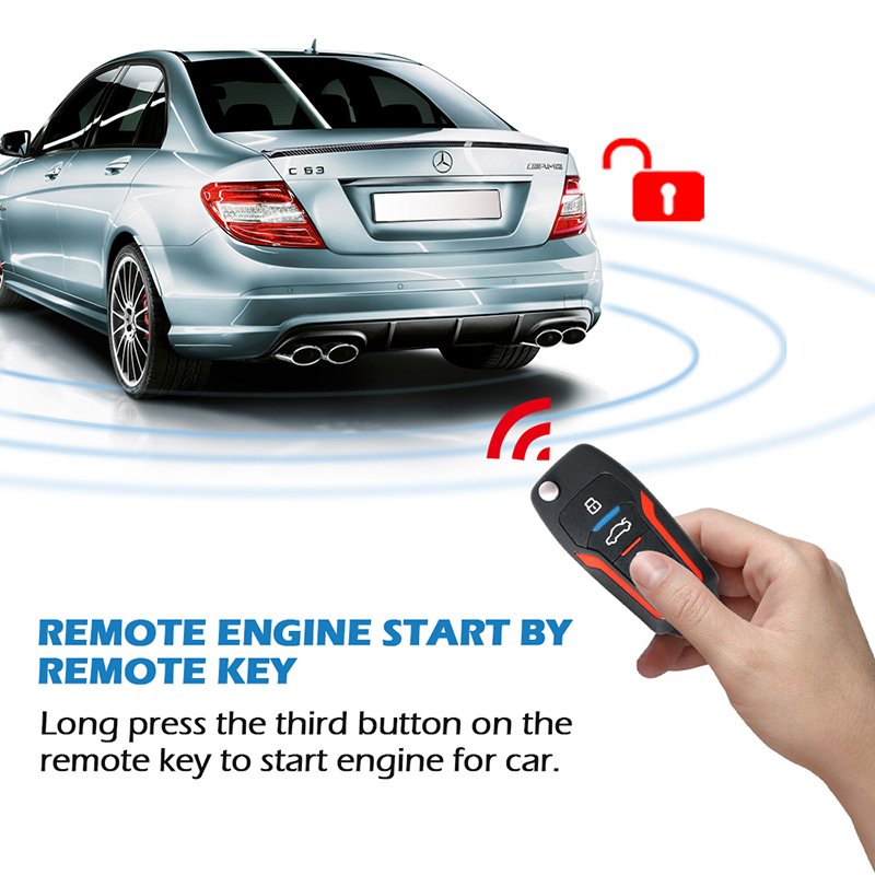 SPY Universal Car Door Lock Actuator With Alarm Remote Control 12V Voltage Fastest Delivery Time Direct From China Supplier