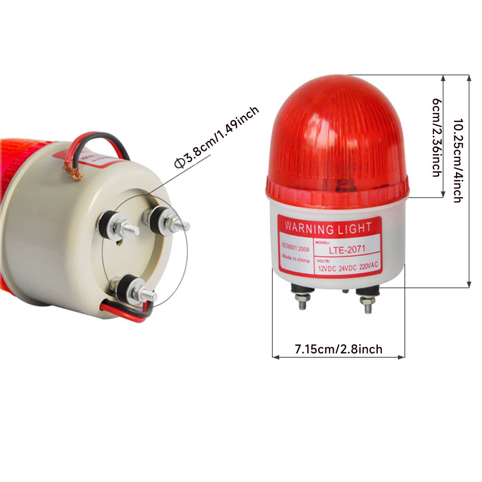 LTE-2071 Industrial Emergency Strobe Light DC/AC12V/24V/110V/220V Flashing Warning Lamp Beacon Tower Light Firemen Car Alarms