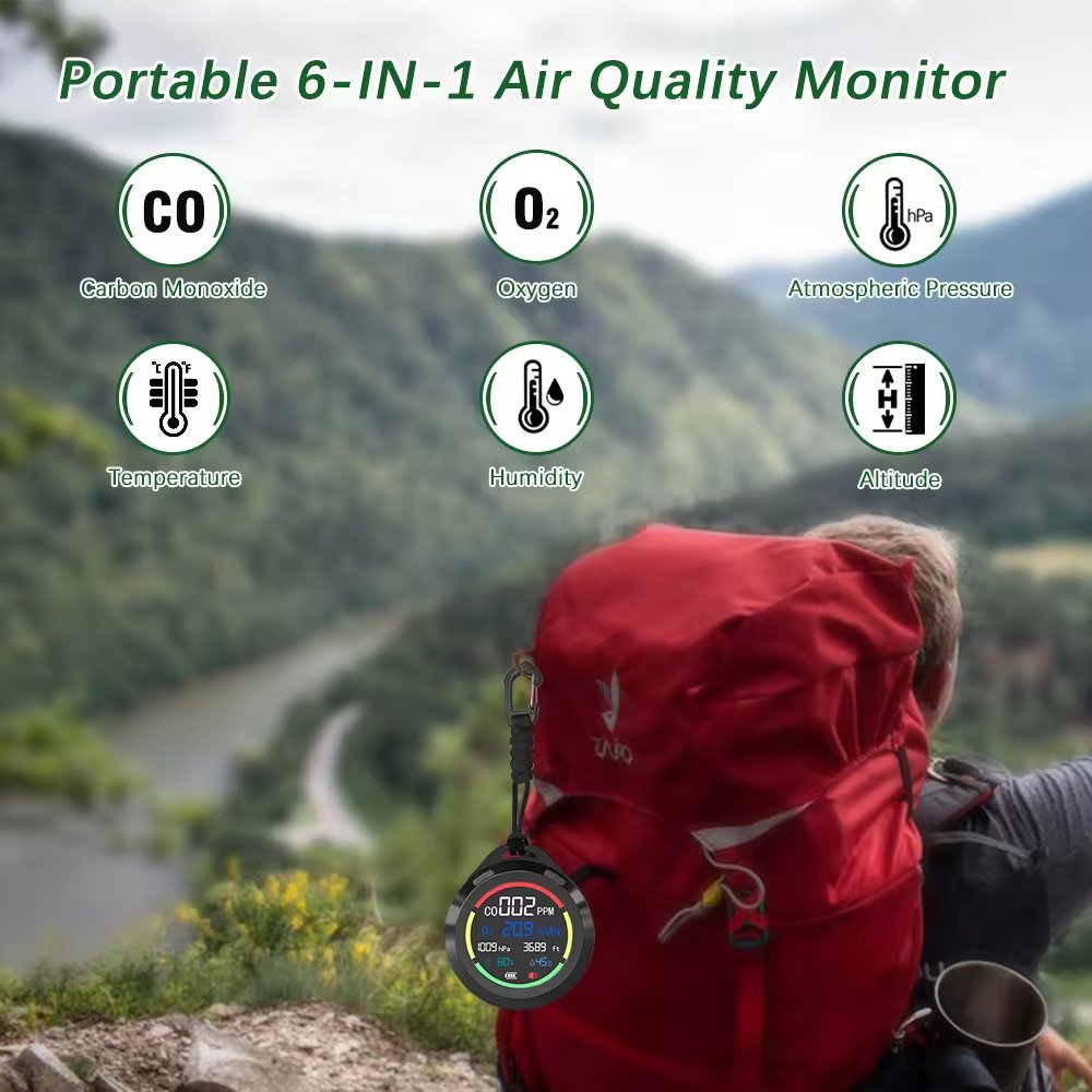 Prodo OEM&ODM O2 Meter Air Quality Monitor CO Smoke Alarm Sensor Carbon Monoxide Oxygen Detector for Portable Pocket Meter