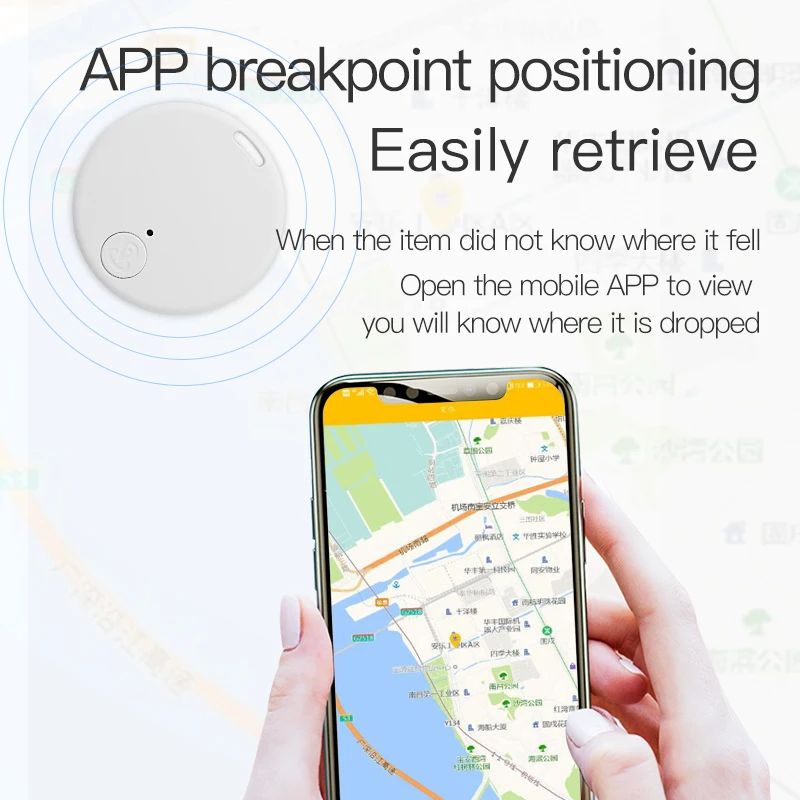 Trending New Portable BT Locator Tracker for Smartphone Luggage Pets Key Alarm Tag for Apple Mini Smart Finder Anti-Lost Tracker