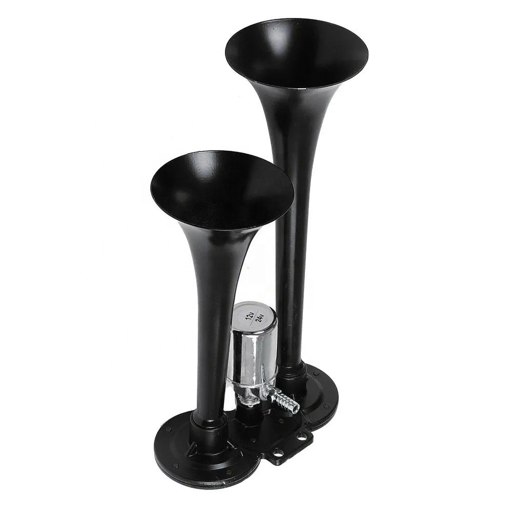 12v / 24v Dual Trumpets Super Loud Electric Solenoid Valve Car Electric Air Horn Speaker Air Horn Compressor for Truck Car