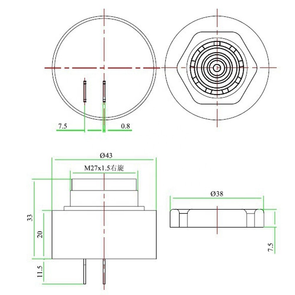 Siren Alarm Buzzer Waterproof Piezo Sound Beeper for Car Van bosch piezo injector valve piezo electric sensors