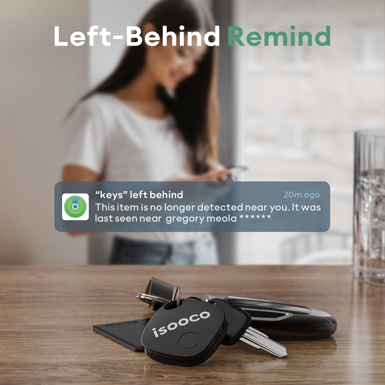 Smart Bluetooth Mini Pet Tracker and Key Finder with Anti-Lost Alarm for Child and Dog Tracking for Personal Use and Baggage