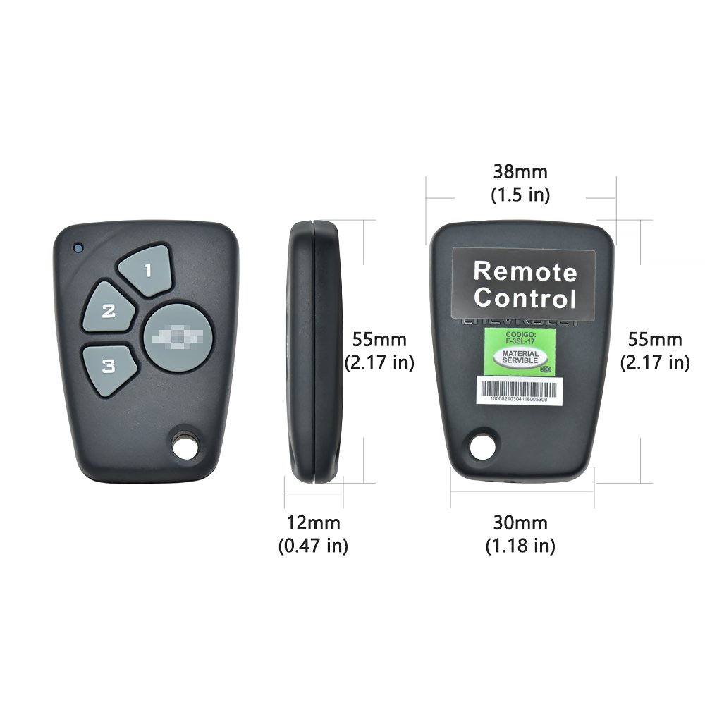 Replacement Keyless Remote Chevrolet Epica Remote Key Remote Controller for Original Chevrolet Car Alarms