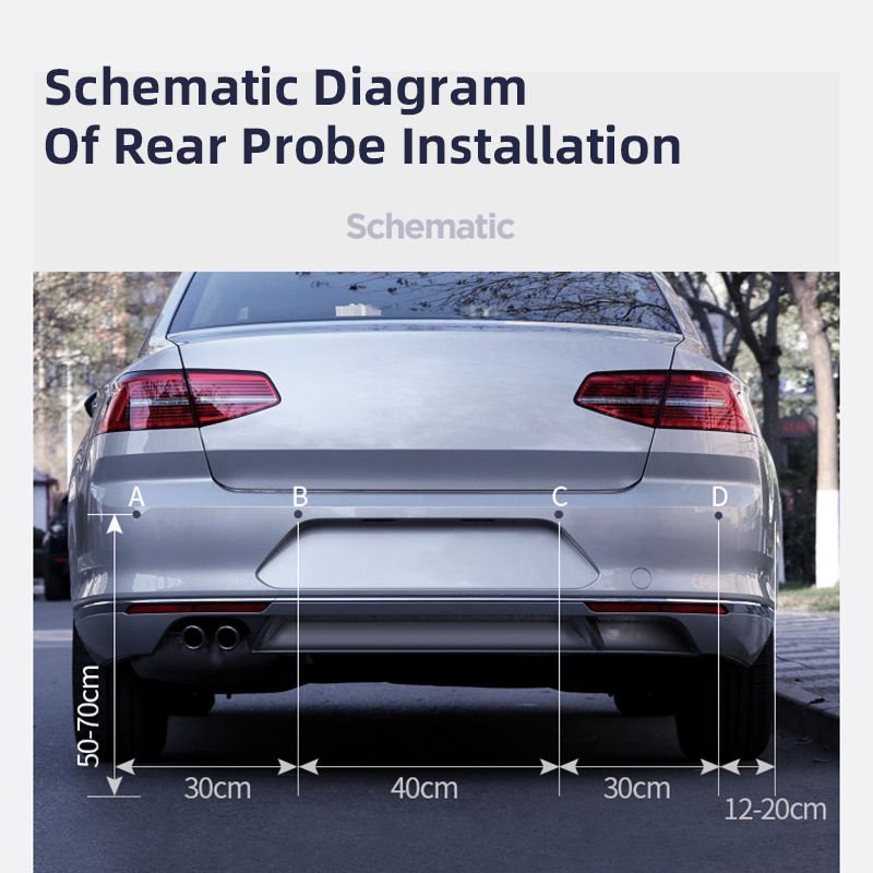 22mm LCD Back Light Display Car Parking Sensor Reverse Backup Radar Alarm Parking Sensor Car Reversing Aid
