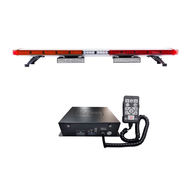1.4M Universal Vehicle Alarm System Speaker Horn Warning Strobe Light Bar With Siren Ambulance Warning Light
