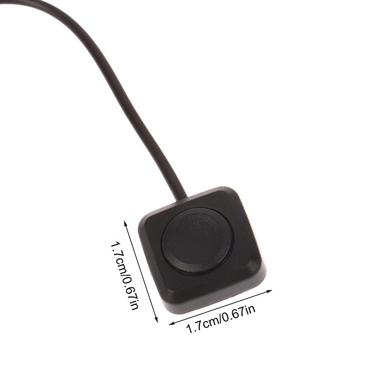 1Pc Momentary Push Button on Off Switch Black Plastic 12V 24V Car Alarm Button DIY Flashlight Surface Mount Mini Button Switch