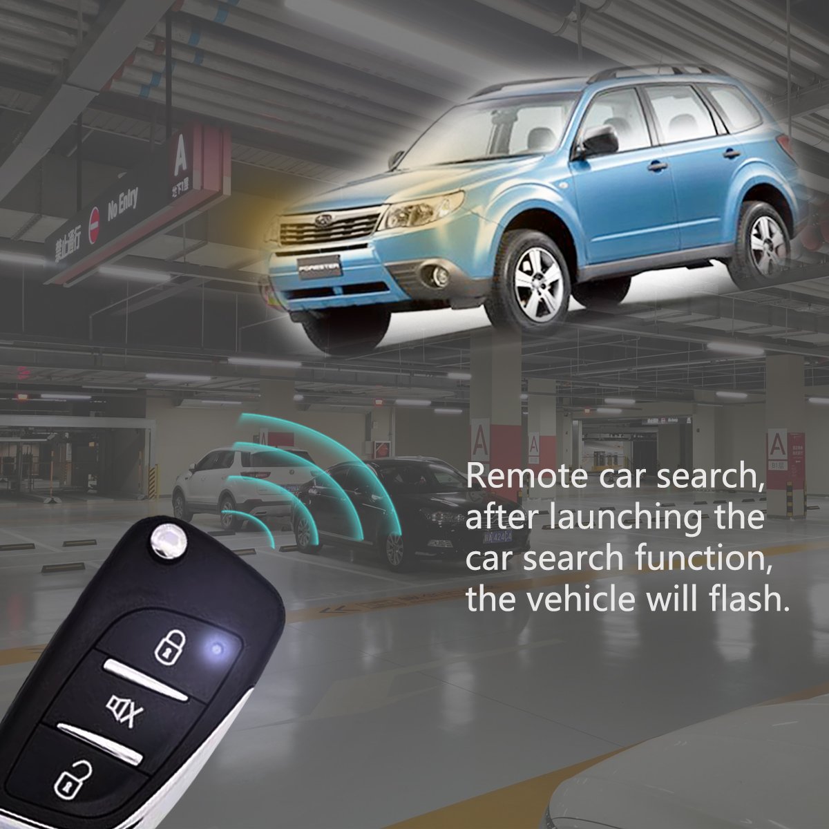 CARQSENG Keyless Entry Remote Central Door Lock Unlock System