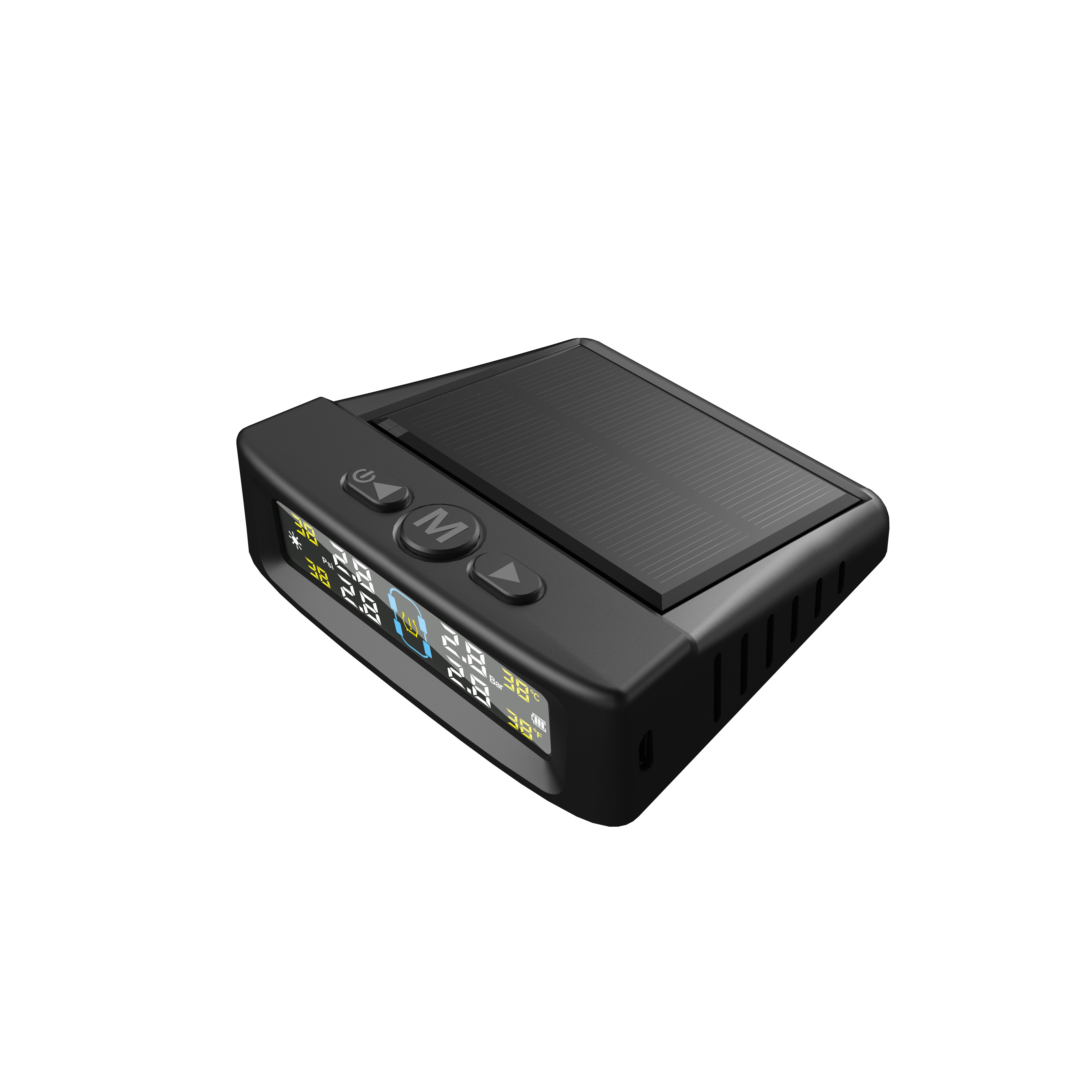 Car Tire Pressure Monitor System TPMS Tyre Pressure Monitoring Solar Power Digital LCD Display Auto Security Alarm Systems Tyre