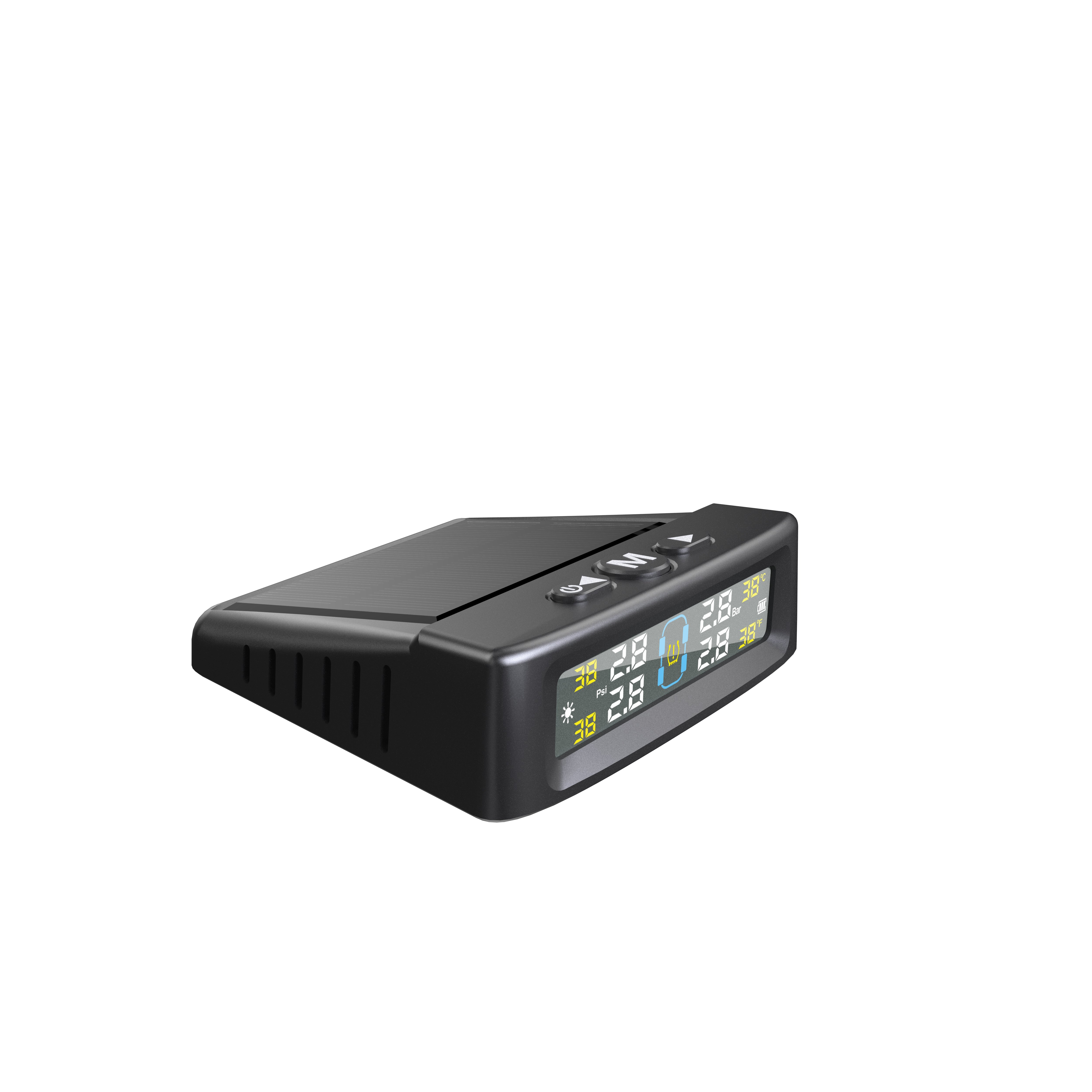 Car Tire Pressure Monitor System TPMS Tyre Pressure Monitoring Solar Power Digital LCD Display Auto Security Alarm Systems Tyre