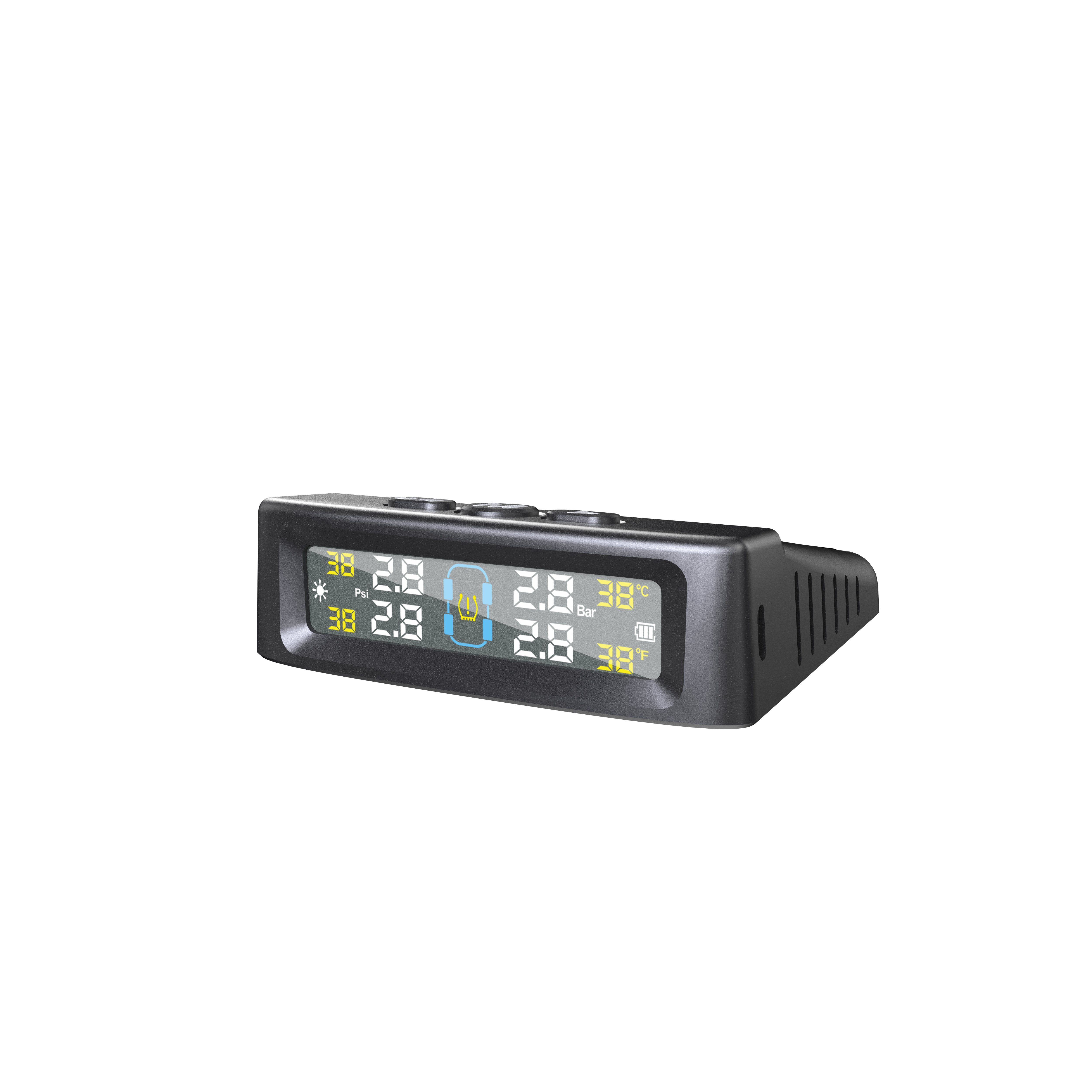 Car Tire Pressure Monitor System TPMS Tyre Pressure Monitoring Solar Power Digital LCD Display Auto Security Alarm Systems Tyre