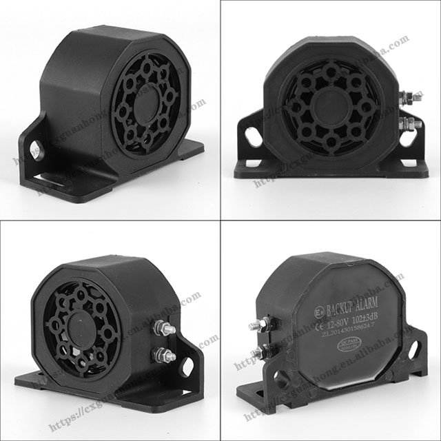 12V-80V 102Db 107db Back-up Car Alarm Horn Universal Heavy-Duty Backup Reverse Warning Beeper for Truck Vehicle Car