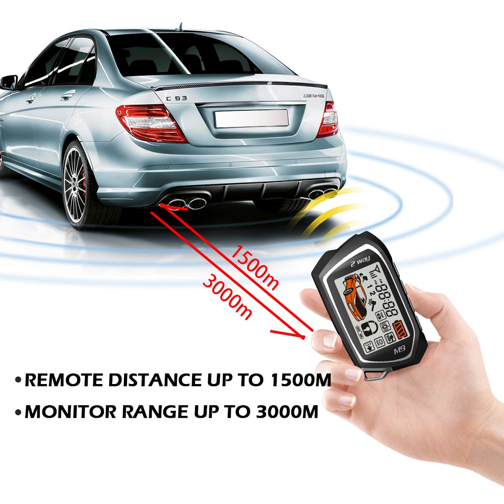 SPY Universal 12V Security System with Mobile App Control Two-Way Remote Start Engine Starter for Hyundai Camry Polo Cars Alarms