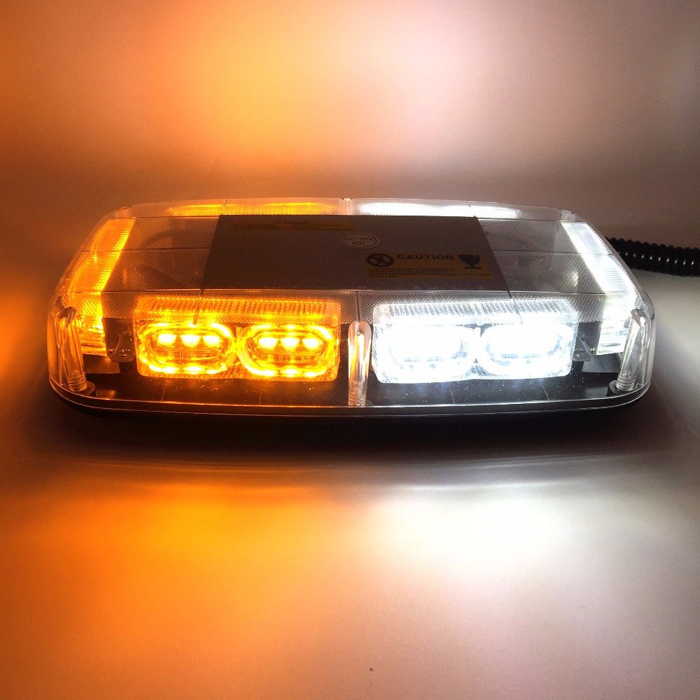Super Bright Amber White 36LED Lamp Strobe Beacon Light Magnetic Mount Flashing Emergency Warning Roof Lights for Car Truck