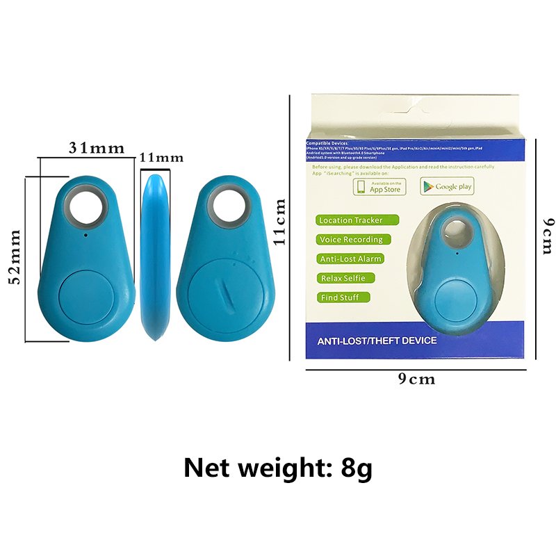 Smart GPS Keychain Hidden Tracker APP Wireless Locator Anti Lost Alarm Sensor Device for Kids Car Wallet Pets