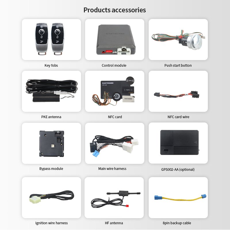 EASYGUARD CAN BUS PKE Remote Starter Fit for 16-22 Benz V Class W447/ 16-22 Vito W447/ 16-22 Metris Passive Keyless Entry