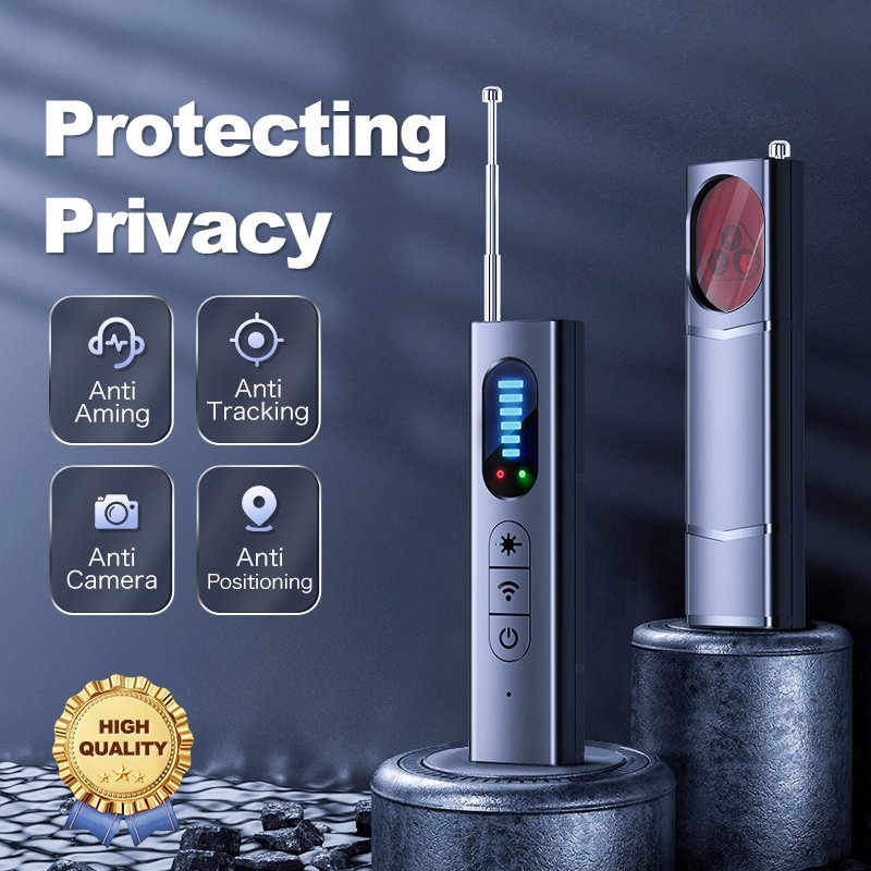 Portable T15 Bug RF Signal Scanner Anti-Spy Car GPS Tracker Position Detector Hidden Camera Detector Gadget Security Battery