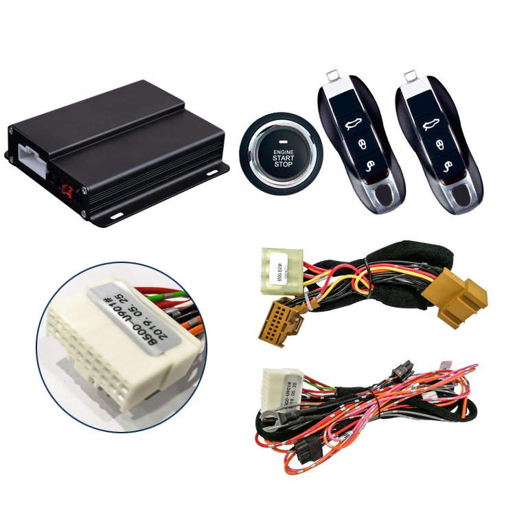 OVI Smartphone Control Car Remote Start Push Button Engine Start Car Alarm System for Porsche Cayenne