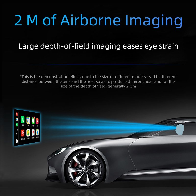 H10 HUD Universal Head-up Display GPS OBD Wireless CarPlay Auto Navigation & TPMS HD Smartphone Screen Projection Display