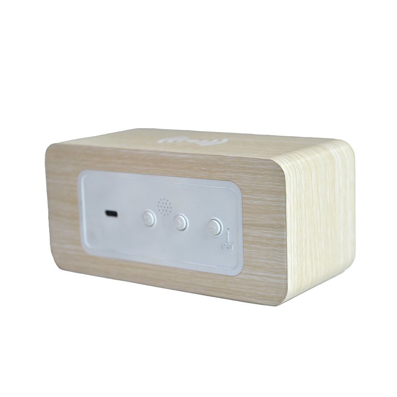 Other Consumer Electronics Usb Interface and Temperature Battery Bamboo Digital Alarm Clock for Home Office