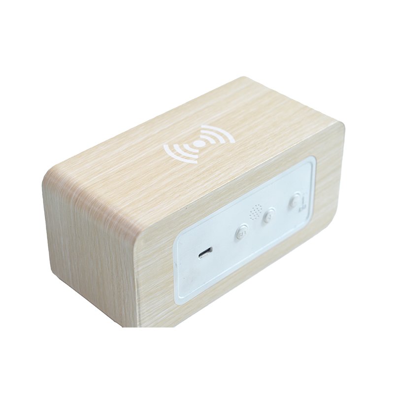 Other Consumer Electronics Usb Interface and Temperature Battery Bamboo Digital Alarm Clock for Home Office