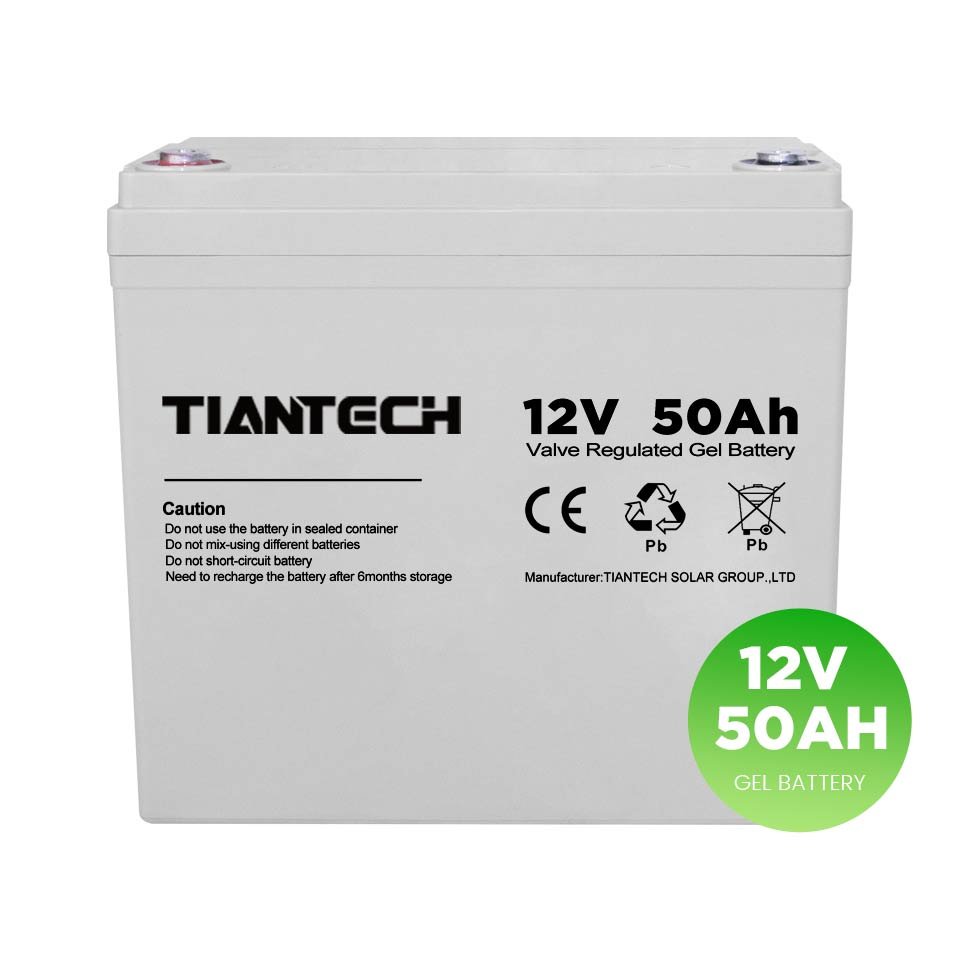 Deep Cycle Solar Gel Battery 12V 50Ah Rechargeable Lead Acid Battery Wholesale Price for Home