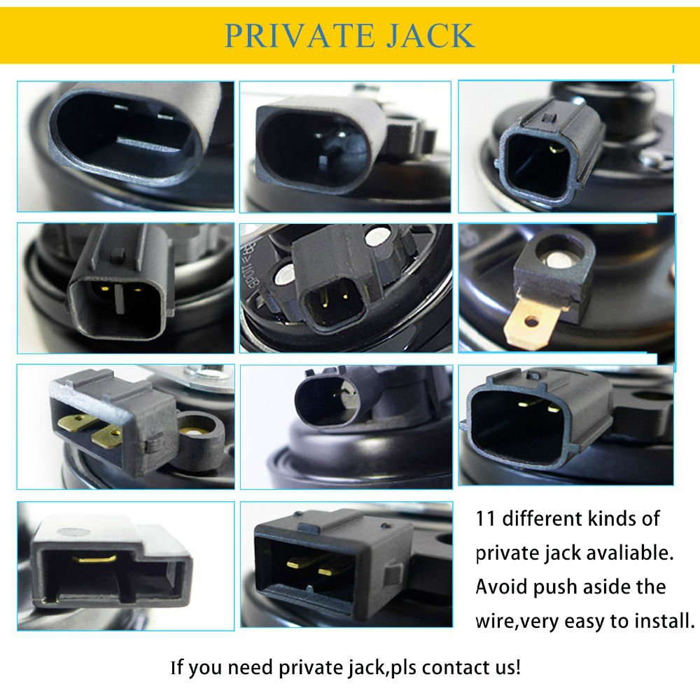 Professional Car Horn 12v Loudness 110-129db Automatic Snail Car High and Low Horn